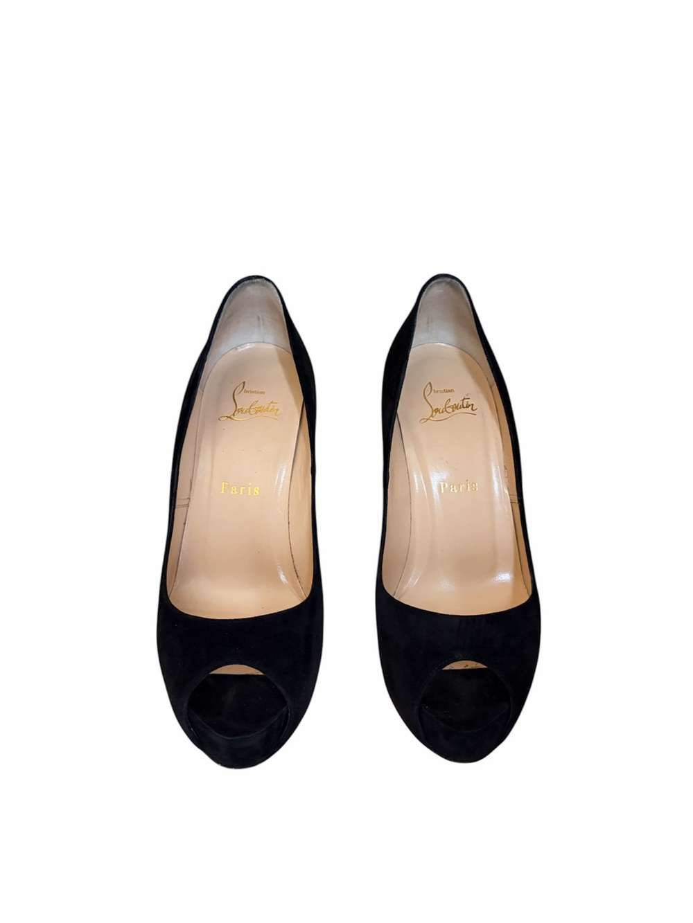 Christian Louboutin New Very Prive 120mm Veau Velours Suede heels RETAIL 895 - Picture 4 of 8